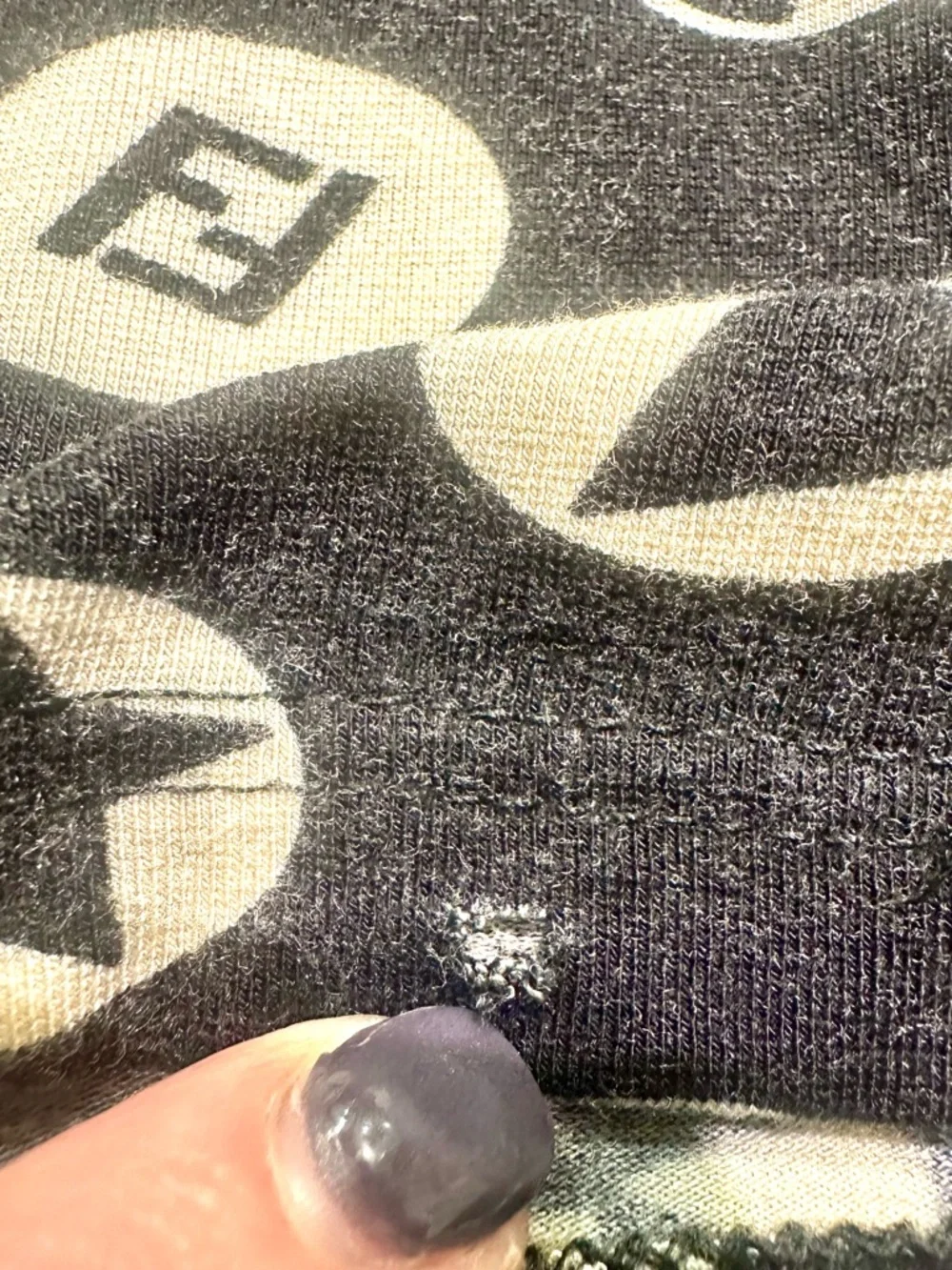 Fendi Black & Cream Graphic Crop Tank Size 40 (US 6) - Picture 7 of 9